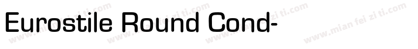 Eurostile Round Cond字体转换